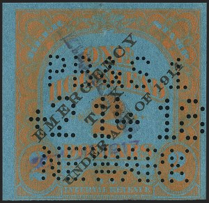 Sale 1164, Lot 632, Beer Stamps - 1917 Provisional Issue