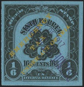 Sale 1164, Lot 640, Beer Stamps - 1918 Provisional Issue