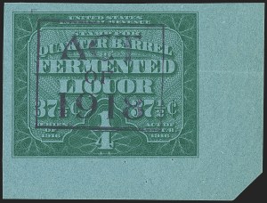 Sale 1164, Lot 643, Beer Stamps - 1918 Provisional Issue