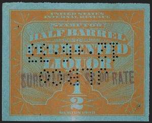 Sale 1164, Lot 658, Beer Stamps - 1933 Issue