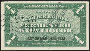 Sale 1164, Lot 672, Beer Stamps - 1933-51 Issues