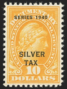 Sale 1164, Lot 697, Silver Tax - 1940 Issue