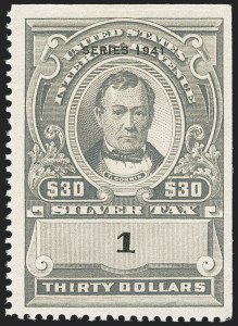Sale 1164, Lot 703, Silver Tax - 1941 Issue