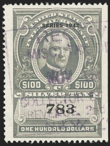 Sale 1164, Lot 717, Silver Tax - 1942 Issue