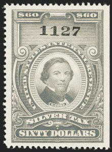 Sale 1164, Lot 723, Silver Tax - 1944 Issue, Balance of the Inman Collection