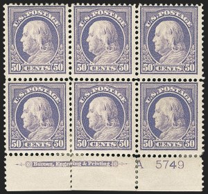 Sale 1166, Lot 1021, 1912-14 Washington-Franklin Issue (Scott 405-423)
