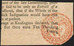 Sale 1166, Lot 1357, Revenues: Embossed Revenue Stamped Paper