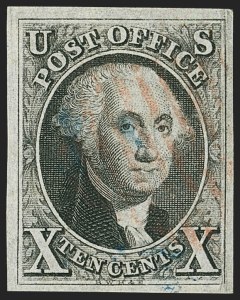 Sale 1166, Lot 572, 10c 1847 Issue (Scott 2)