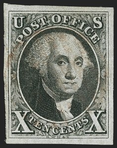 Sale 1166, Lot 576, 10c 1847 Issue (Scott 2)
