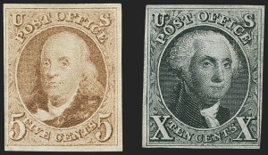 Sale 1166, Lot 582, 1875 Reproduction of 1847 Issue (Scott 3-4)