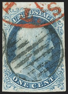 Sale 1166, Lot 585, 1c-3c 1851-56 Issue (Scott 5A-11A)