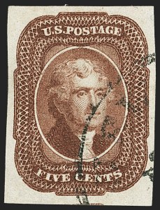 Sale 1166, Lot 603, 5c-12c 1851-56 Issue (Scott 12-17)