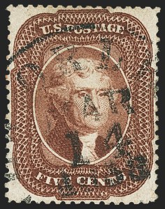 Sale 1166, Lot 640, 1857-60 Issue (Scott 18-39)