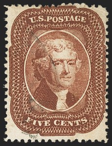 Sale 1166, Lot 642, 1857-60 Issue (Scott 18-39)