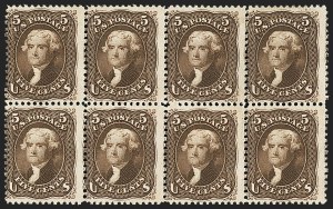 Sale 1166, Lot 685, 1861-66 Issue (Scott 56-78)