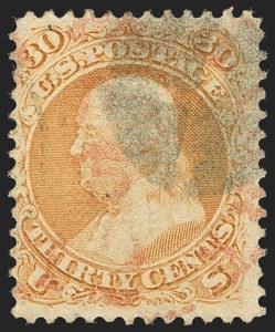 Sale 1166, Lot 711, 1867-68 Grilled Issue (Scott 79-101)