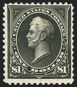 Sale 1166, Lot 864, 1894-98 Bureau Issues (Scott 246-284), $1.00 Black, Ty. II (261A) Sale 1166, Lot 864, 1894-98 Bureau Issues (Scott 246-284)