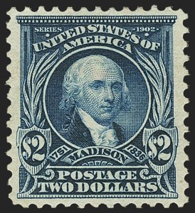 Sale 1166, Lot 917, 1902-08 Issues (Scott 300-320), $2.00 Dark Blue (312) Sale 1166, Lot 917, 1902-08 Issues (Scott 300-320)