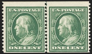Sale 1166, Lot 954, 1908-10 Washington-Franklin Issues (Scott 331-356)