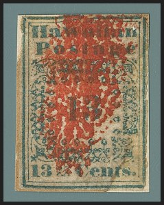 Sale 1172, Lot 1008, 1851 Missionary Issue (Scott 2-3)