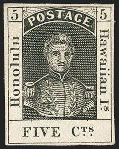 Sale 1172, Lot 1010, 1853-89 Kamehameha III Issues (Scott 5-7)