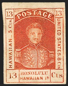 Sale 1172, Lot 1018, 1853-89 Kamehameha III Issues (Scott 5-7)
