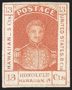 Sale 1172, Lot 1019, 1853-89 Kamehameha III Issues (Scott 5-7)