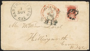 Sale 1172, Lot 1023, 1853-89 Kamehameha III Issues (Scott 5-7)