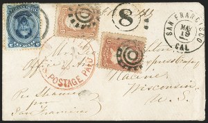 Sale 1172, Lot 1195, 1864-86 Royal Portraits Issues (Scott 30-38)