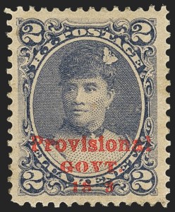 Sale 1172, Lot 1251, 1893 Provisional Government Issue (Scott 53-58)