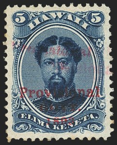 Sale 1172, Lot 1259, 1893 Provisional Government Issue (Scott 53-58)