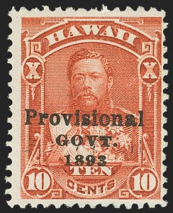 Sale 1172, Lot 1299, 1893 Provisional Government Issue, cont. (Scott 65-70)