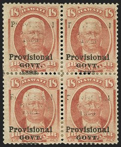 Sale 1172, Lot 1326, 1893 Provisional Government Issue, cont. (Scott 71-73)