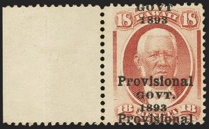 Sale 1172, Lot 1328, 1893 Provisional Government Issue, cont. (Scott 71-73)