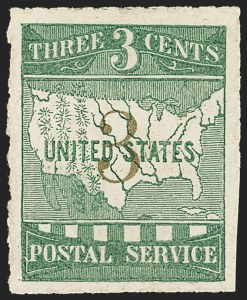 Sale 1172, Lot 529, 1861-68 Issues, 1875 Re-Issue (Scott 65-105)