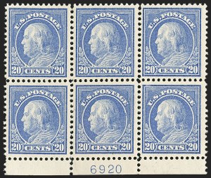 Sale 1172, Lot 711, 1912-14 Washington-Franklin Issue (Scott 405-423)