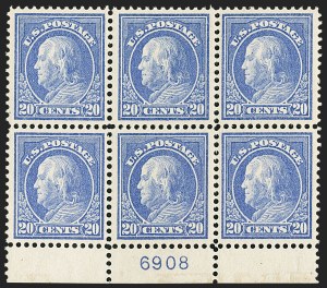 Sale 1172, Lot 712, 1912-14 Washington-Franklin Issue (Scott 405-423)