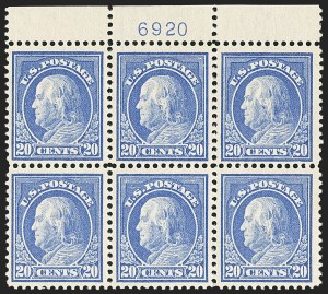 Sale 1172, Lot 713, 1912-14 Washington-Franklin Issue (Scott 405-423)