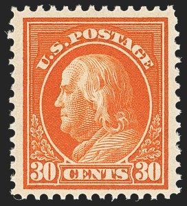 Sale 1172, Lot 714, 1912-14 Washington-Franklin Issue (Scott 405-423)