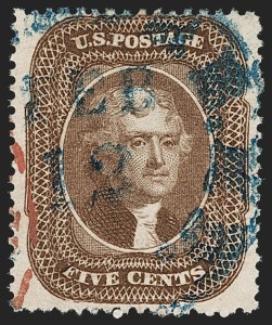 Sale 1174, Lot 25, 1857-60 Issue (Scott 18-39)