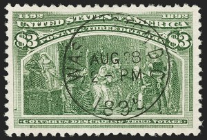Sale 1174, Lot 97, $1.00-$5.00 1893 Columbian Issue (Scott 241-245)