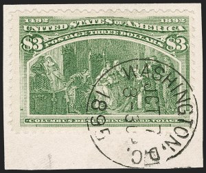 Sale 1174, Lot 99, $1.00-$5.00 1893 Columbian Issue (Scott 241-245)