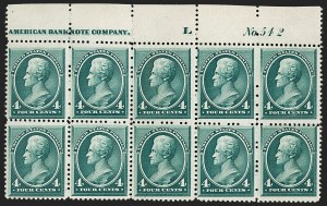 Sale 1175, Lot 509, 1870-88 Bank Note Issues (Scott 134-218)