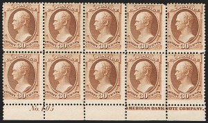 Sale 1175, Lot 515, 1870-88 Bank Note Issues (Scott 134-218)