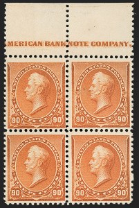 Sale 1175, Lot 526, 1890-93 Issue (Scott 219-229)