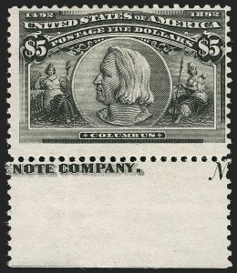 Sale 1175, Lot 543, 1893 Columbian Issue (Scott 230-245)