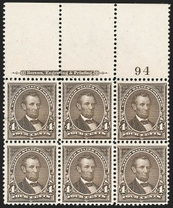Sale 1175, Lot 559, 1895-98 Watermarked Bureau Issues (Scott 264-284)