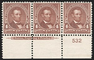 Sale 1175, Lot 570, 1895-98 Watermarked Bureau Issues (Scott 264-284)