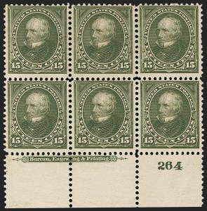 Sale 1175, Lot 574, 1895-98 Watermarked Bureau Issues (Scott 264-284)