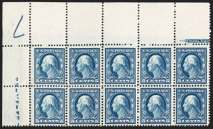 Sale 1175, Lot 637, 1910-13 Washington-Franklin Issue (Scott 374-396)